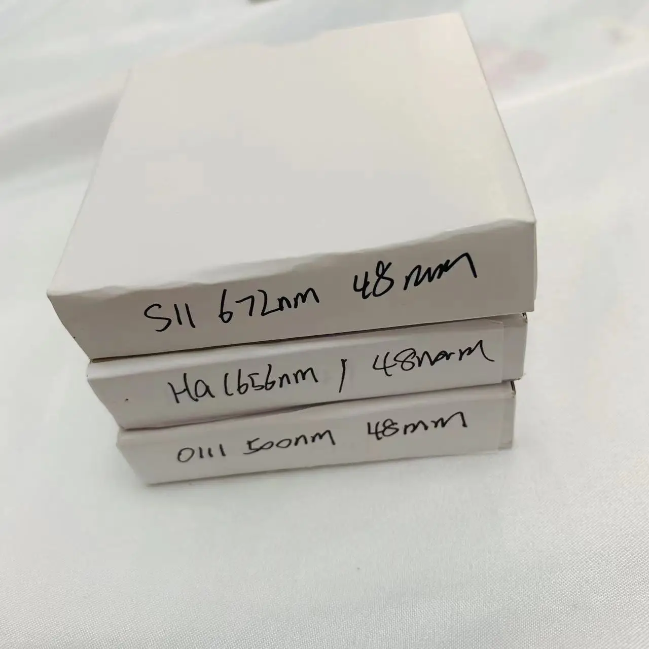 3Pcs Total 48mm 2 inch Lens SII 672nm OIII 500nm Ha 656nm Narrow Bandpass Filter Glass For Telescope Astrophotography