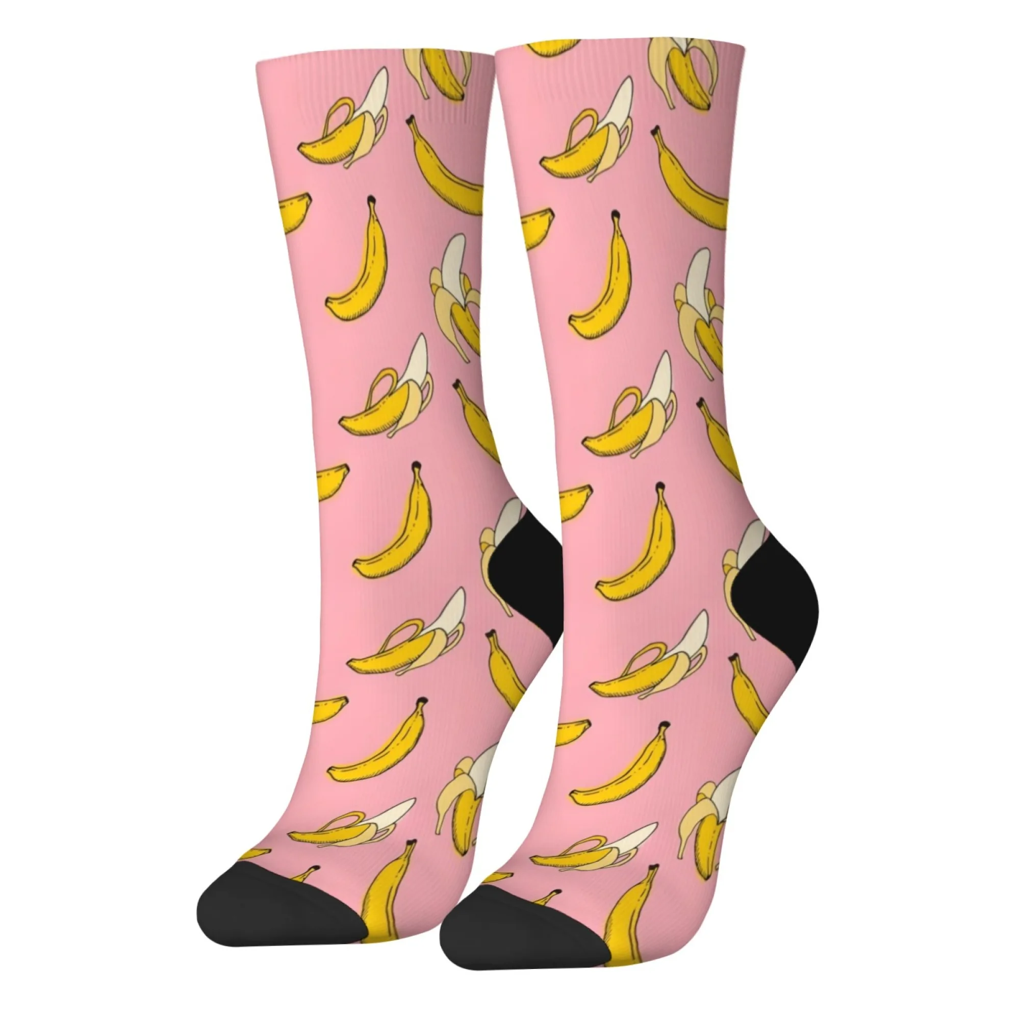 

Cartoon Cute Banana Happy Socks Harajuku Style Casual Fashion Men's Socks Novelty Funny Compression Socks Street Hip-Hop Socks