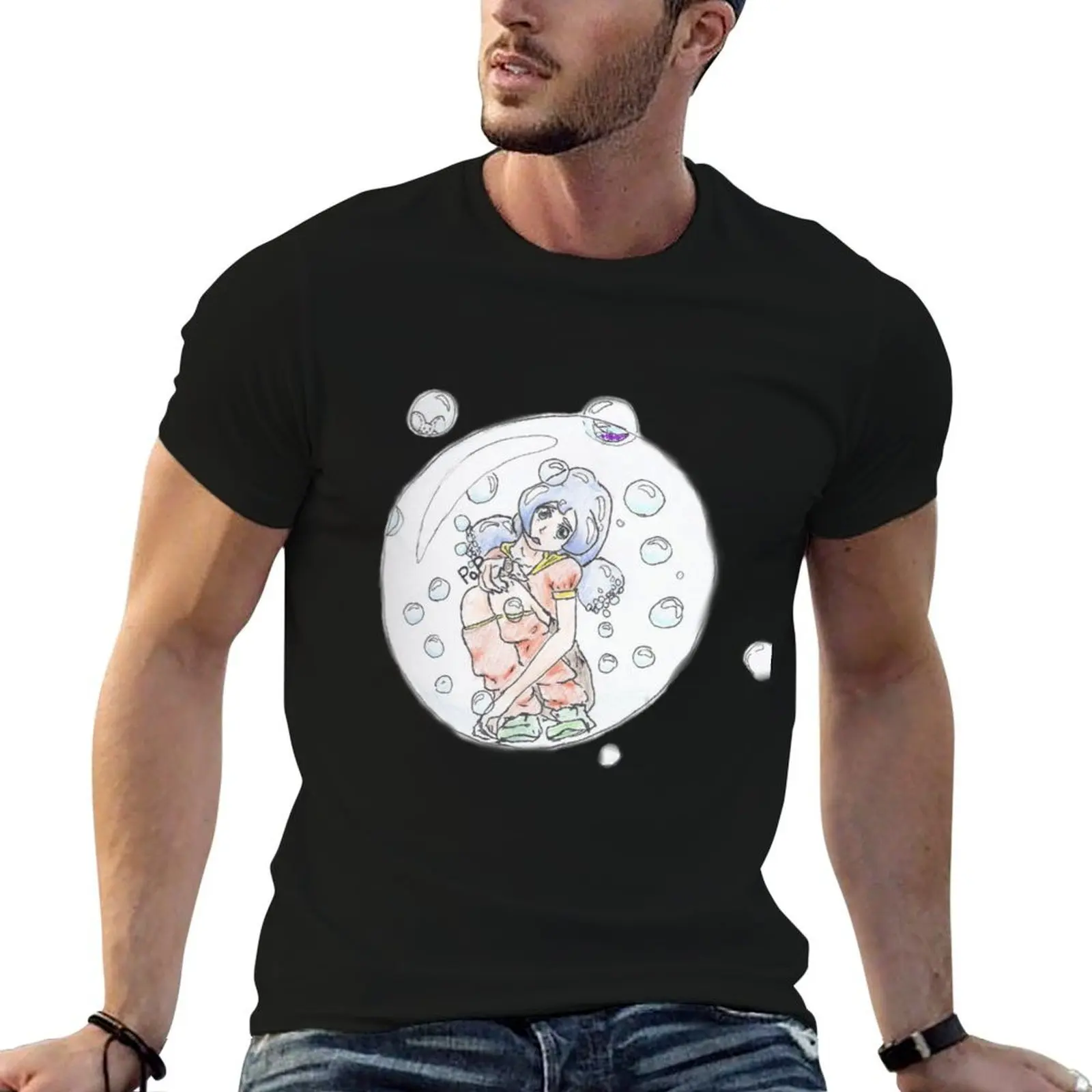 

Girl in a Bubble T-Shirt t shirt for man 100 percent cotton man graphic t shirt T-Shirt