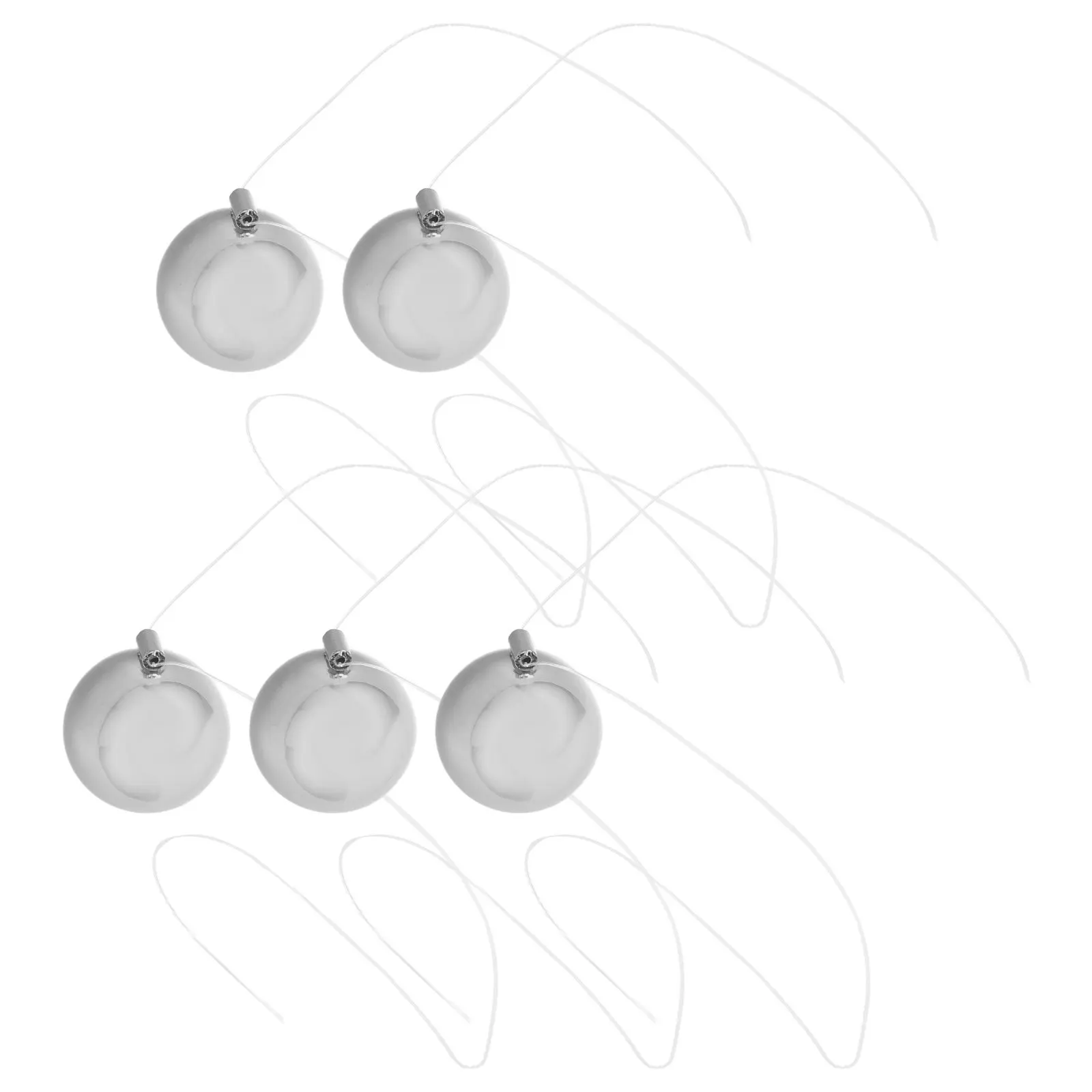 5Pcs Cradle Swinging Balls 18Mm Stainless Steel Metal Pendulum Physics Science Gadget Desktop Decoration Office