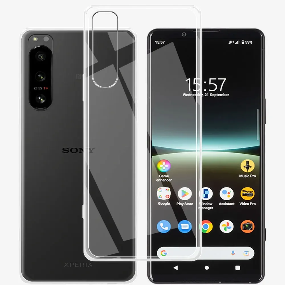 Para Sony Xperia 5 IV, Funda de TPU suave de silicona transparente de 6,1 pulgadas para Sony Xperia 5 IV, Funda ultrafina para Sony Xperia 5 IV