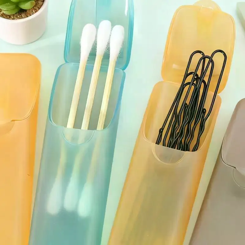 Mini Travel Organizer Boxes PP Plastic Pill Case Floss Cotton Swab Container Toothpick Dispenser Capsule Storage Box Dustproof