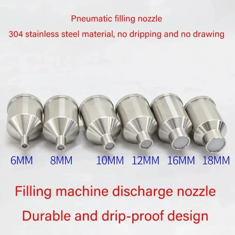 Suitable for Anti Drip Pneumatic Filling Head 304 stainless steel Filling valve Discharge Nozzle Accessories Of Liquid Paste Fil