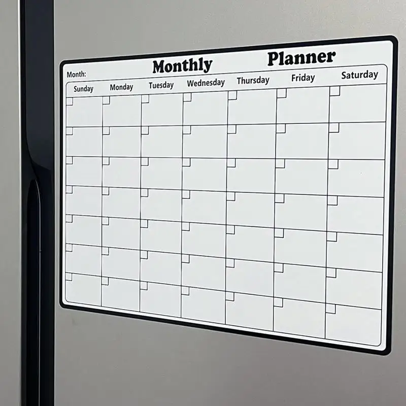 Magnetic Fridge Calendar Dry Erase Whiteboard Calendar For Refrigerator Dry Erase Magnetic Planning Board Dry Erase Family