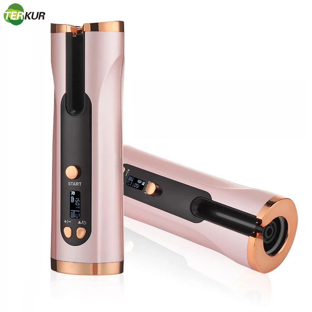 

Portable USB Cordless Automatic Hair Roller Curler Fast Heating Professional Waver Crimper Beach Iron Curling Wand Styling Tools