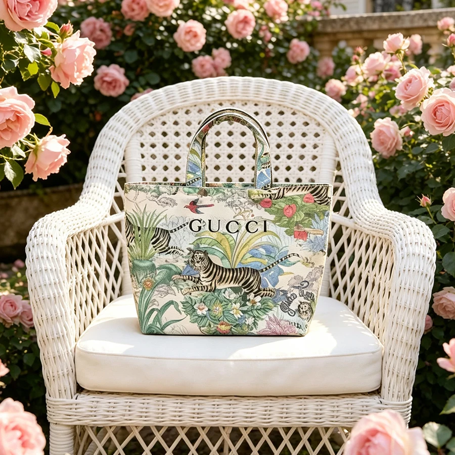 Gucci’s Bag Tiger Print Mini C - đánh giá và giá Luxury Beach Bags Ysl