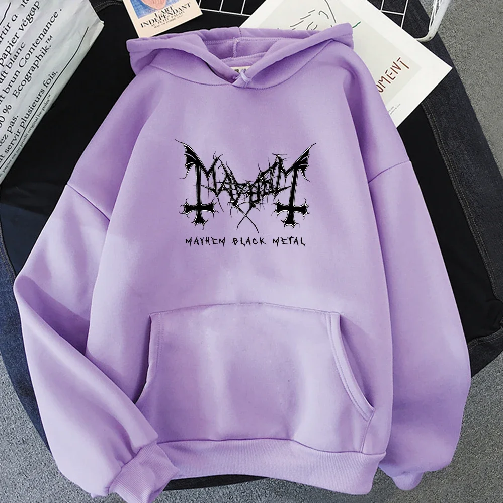 Mayhem Deathcrush Hoodies Unisex Punk Long-sleeved Sweatshirt Printing Men/women Fashion Aesthetic Heavy Mental Hip Hop Vintage