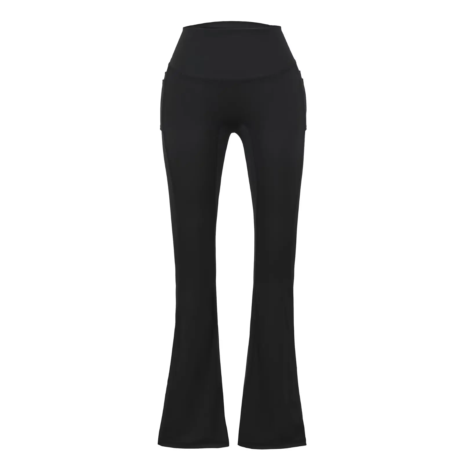 High Waist Casual Pants Women's Tight Fit Yoga Pants Outerwear Spor Butt Enhancing High Waist Loose Elastic ket Detail