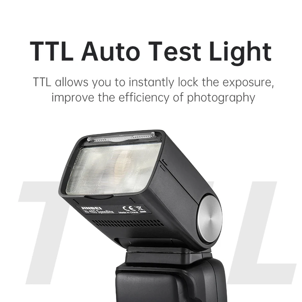 كاميرا جينبي-سبيد لايت فلاش ، متوافق مع كانون ، نيكون ، سوني فوجي باناسونيك ، لاسلكي ، TTL-1 ،