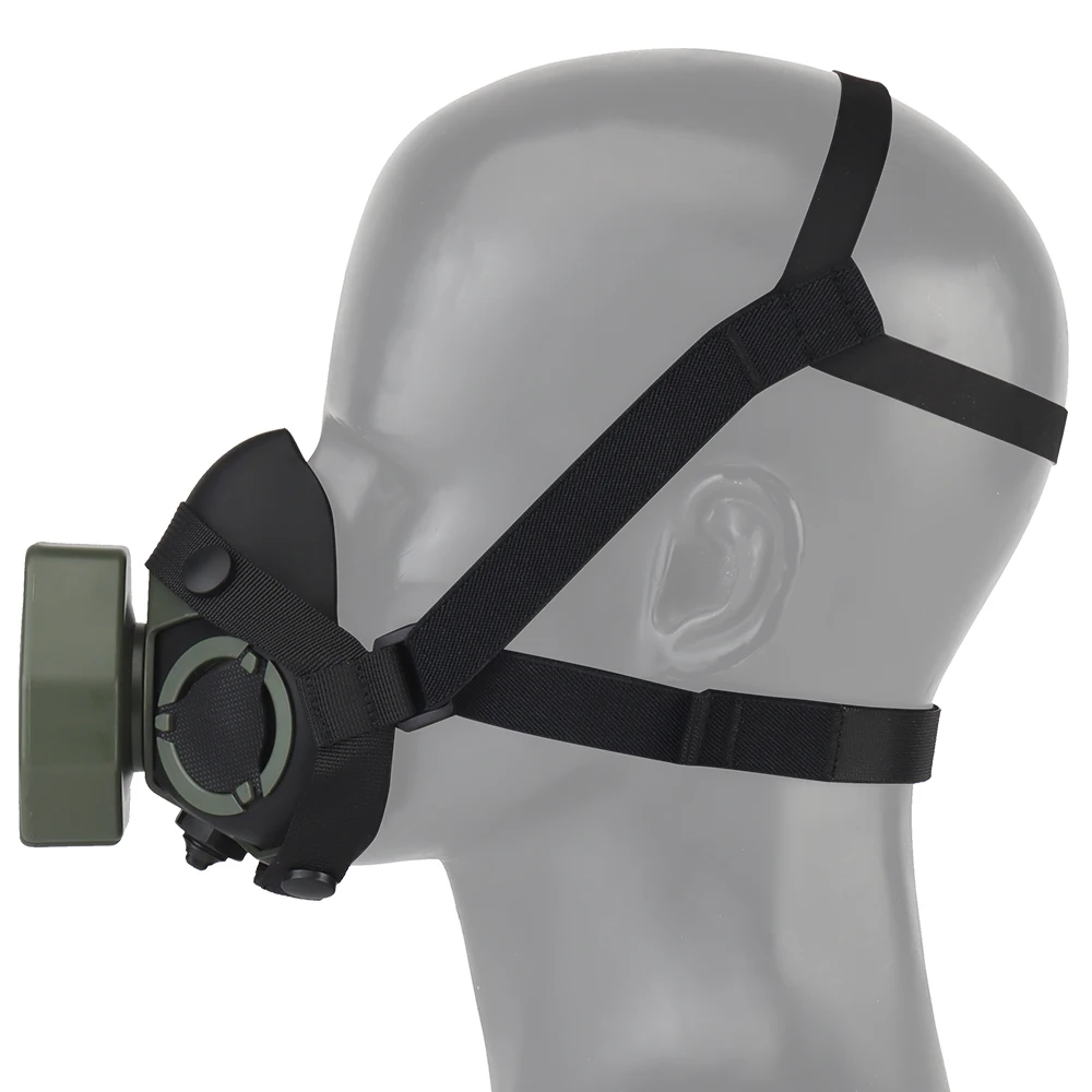 SOTR-Maske, spezielle taktische Atemschutzmaske, halbes Gesicht für Militar Paintball, Airsoft, CS, Cosplay, HEPA-Filtration, Partikel – Detail 25