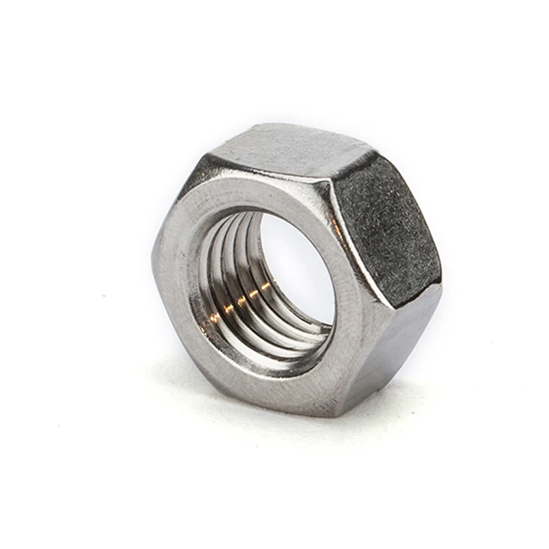 Hexagon Hex Nut 4# 6# 8# 10# 12# 1/4 5/16 3/8 7/16 1/2 5/8 3/4 304 Stainless Steel US  Coarse Fine Thread Hex Nut