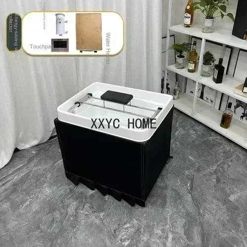 Thaise Stijl Enkele Mobiele Kapper Spoeling Shampoo Bassin Fumigatie Intelligente Constante Temperatuur Watercirculatie