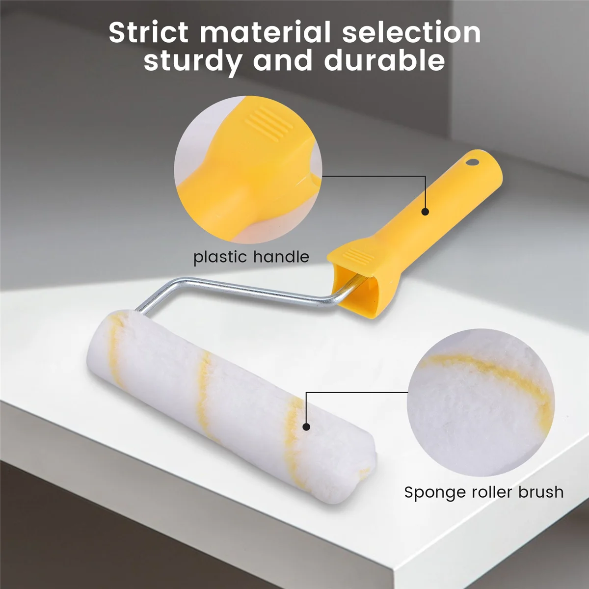 11 Piece 6 Inch Foam Roller Brushes Kit Paint Roller Refills Paint Roller Covers Home Repair Paint Roller Kits