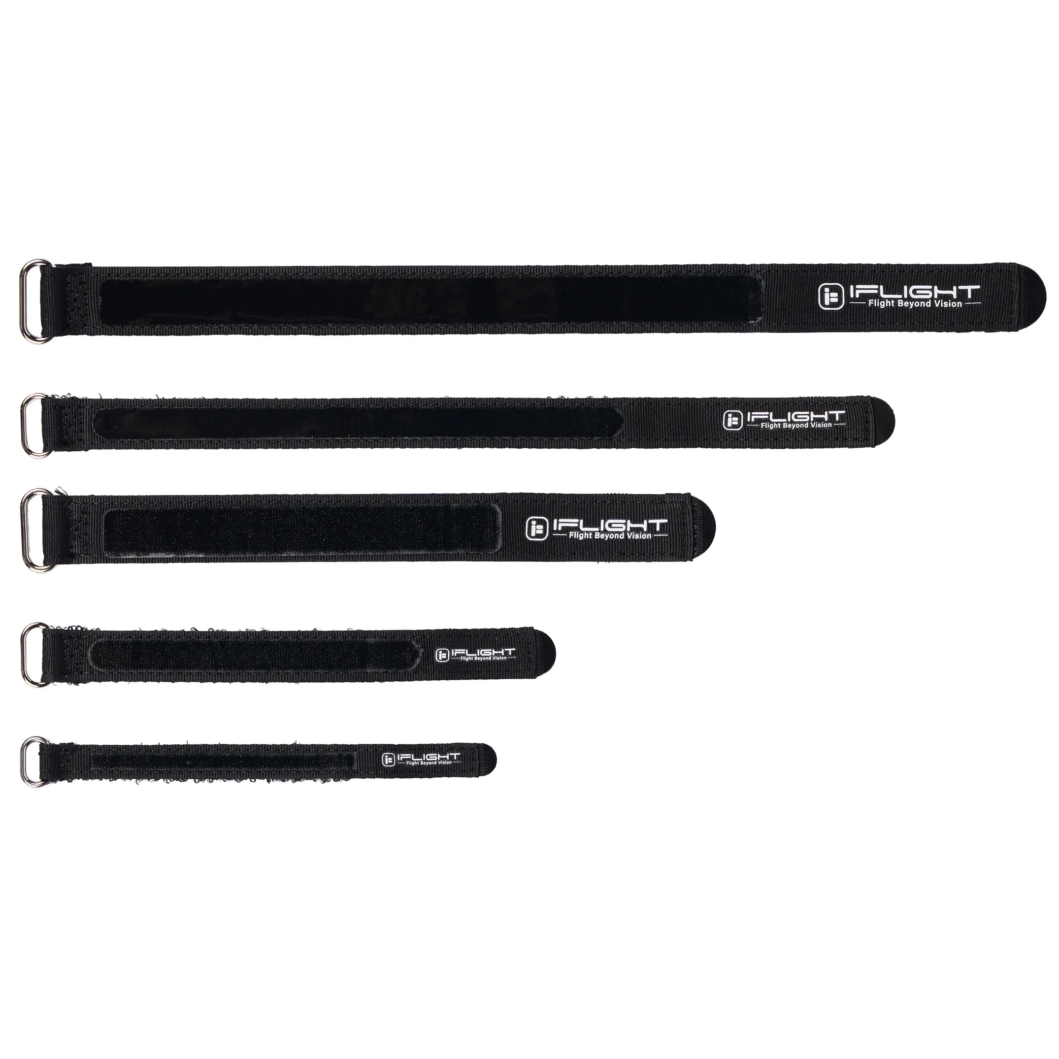 IFlight 5PCS Anti‑slip Battery Strap with Zinc Alloy Buckle, Reinforced Lipo Battery Tie Down Belt for FPV Quad