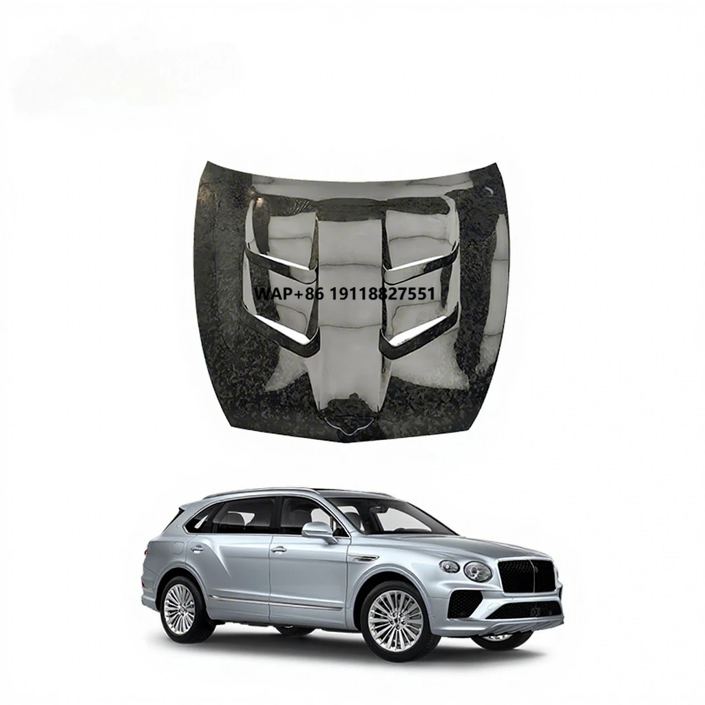 New Factory Directly Wholesale M Style Engine Hood Kits Clips for Bentayga 2021-2024 Forged Carbon Protection Decoration