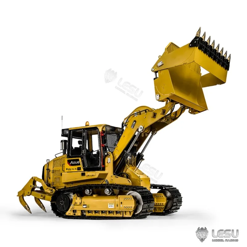 1/14 LESU RC محمل معدني هيدروليكي AOUE 973K الشاحنات رسمت تجميعها نموذج ESC موتور ضوء الصوت التحكم عن بعد سيارات اللعب
