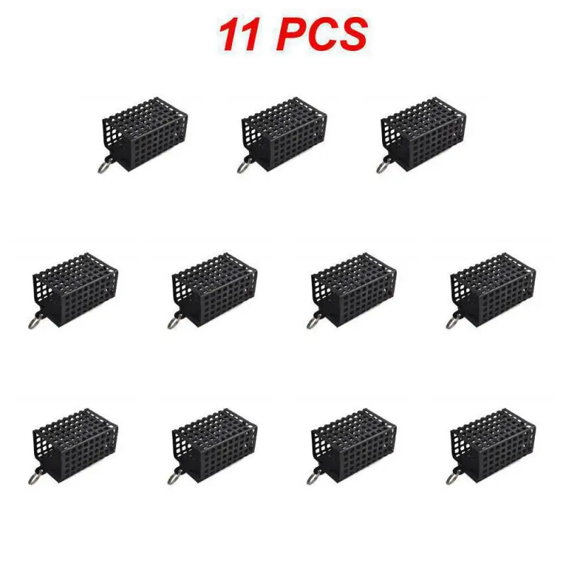 1-11pcs 30-100g Feeder Metal Bait Cage Container Bait Thrower Basket Feeder Holder Carp Fishing Sinker Tackle Tool