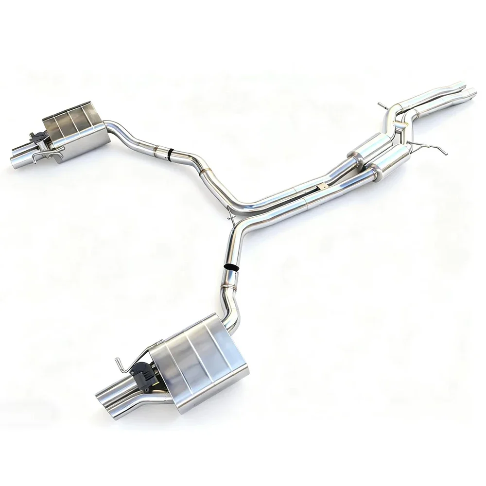 Applicable to RS6 4.0T Stainless Steel Intelligent Valved Exhaust Pipe Power Enhancement