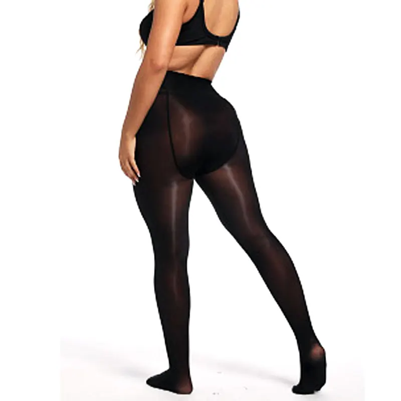 Plus Size Pantyhose Women's Glossy Stockings