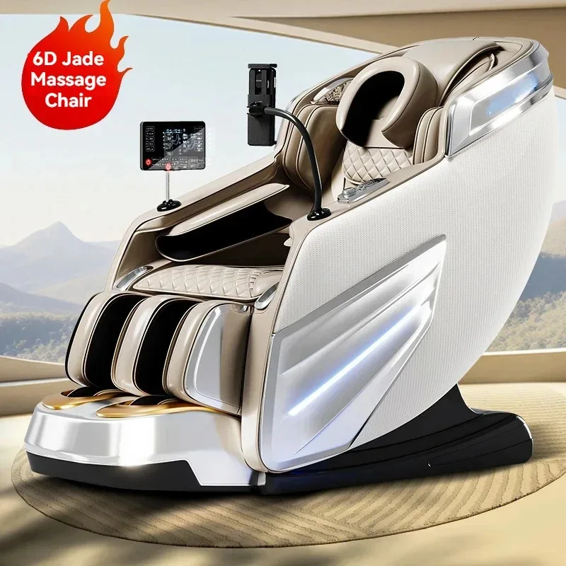 2026D AUTO Massage Chair Full Body Massage Zero Gravity Relaxation Recliner with SL-Track Bluetooth Speaker and Heating Function