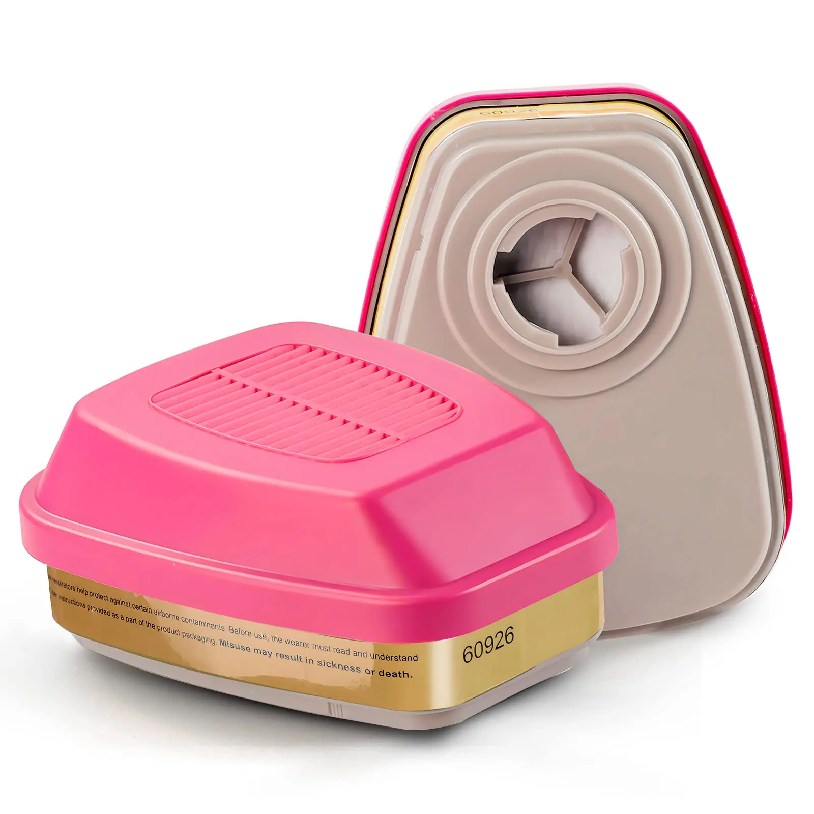 P100 Respirator Cartridge 60926 Particulate Filter for Half&Full 6000 Effective Filtering Organic Vapors Acid Gases Particulate