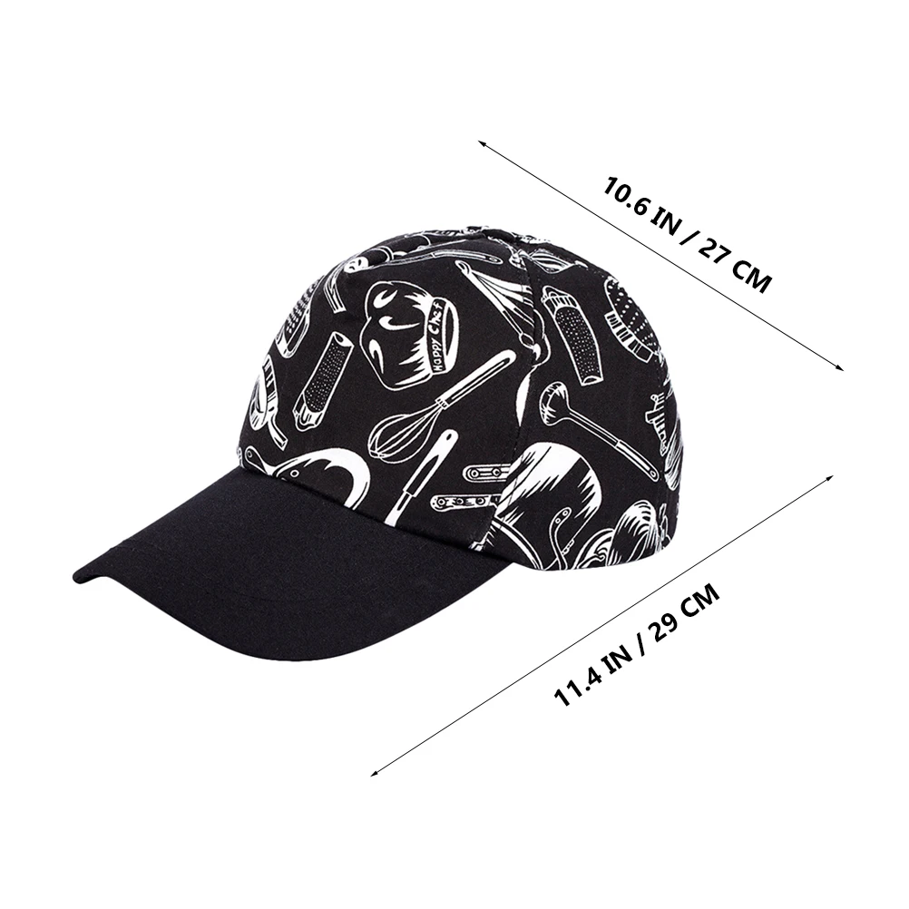 

Высококачественная шляпа шеф-повара ресторана, черная кухонная кепка в виде утконоса с креативным рисунком для удобного приготовления пищи