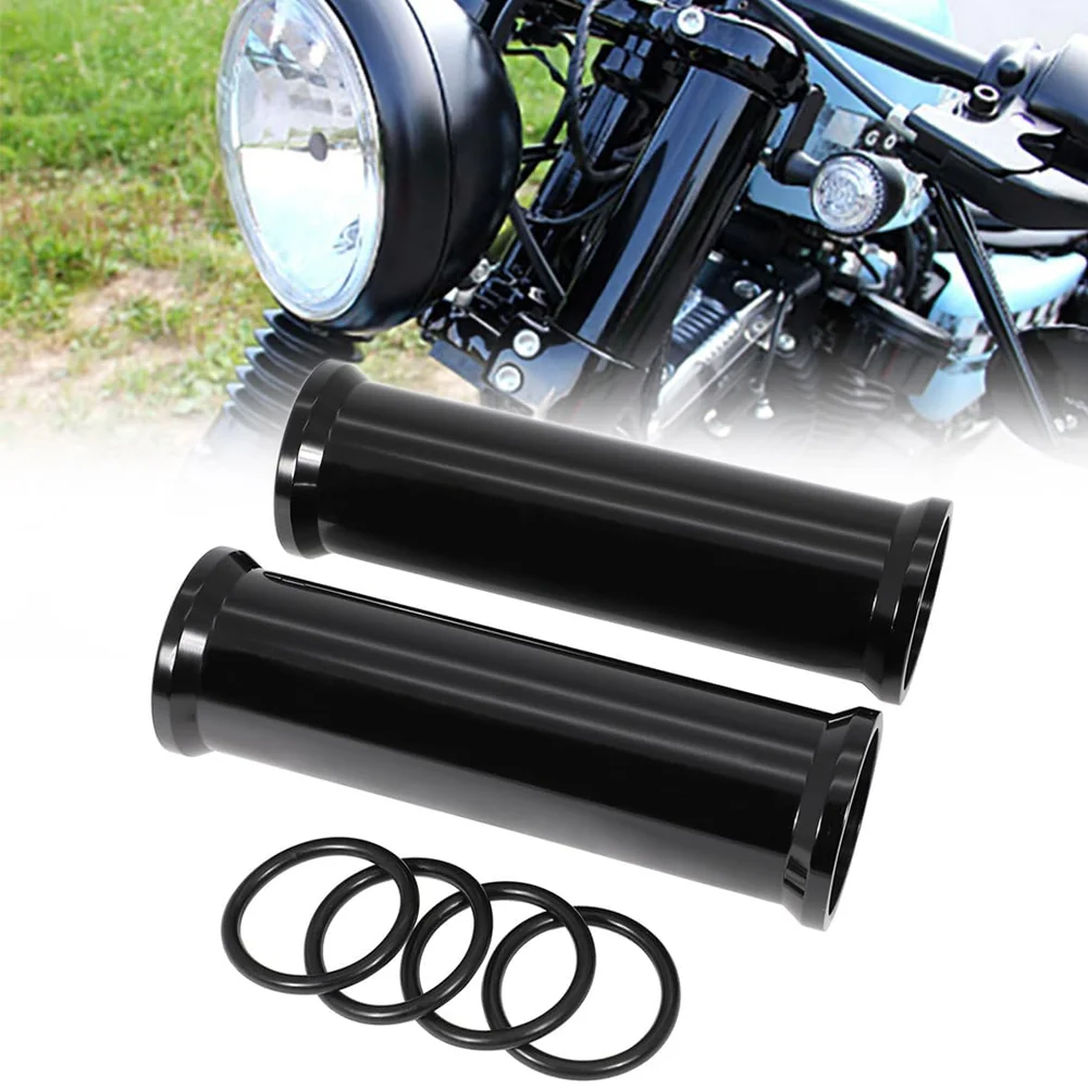 Motorcycle 180MM Front Fork Boot Slider Covers Upper Shock Absorber Cover For Harley Sportster XL 1200 883 Iron Roadster Custom