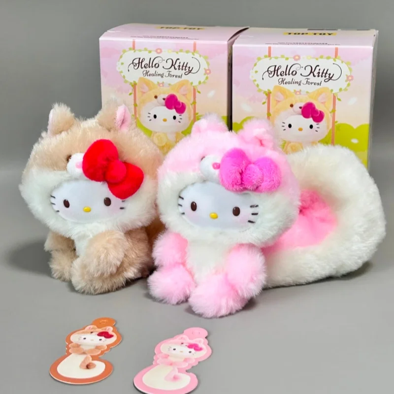 Original auf Lager TOPTOY Hellokitty Healing Forest Serie Trendiger Plüsch-Anhänger Überraschungs-Blindbox Anhänger Geburtstagsgeschenk Spielzeug