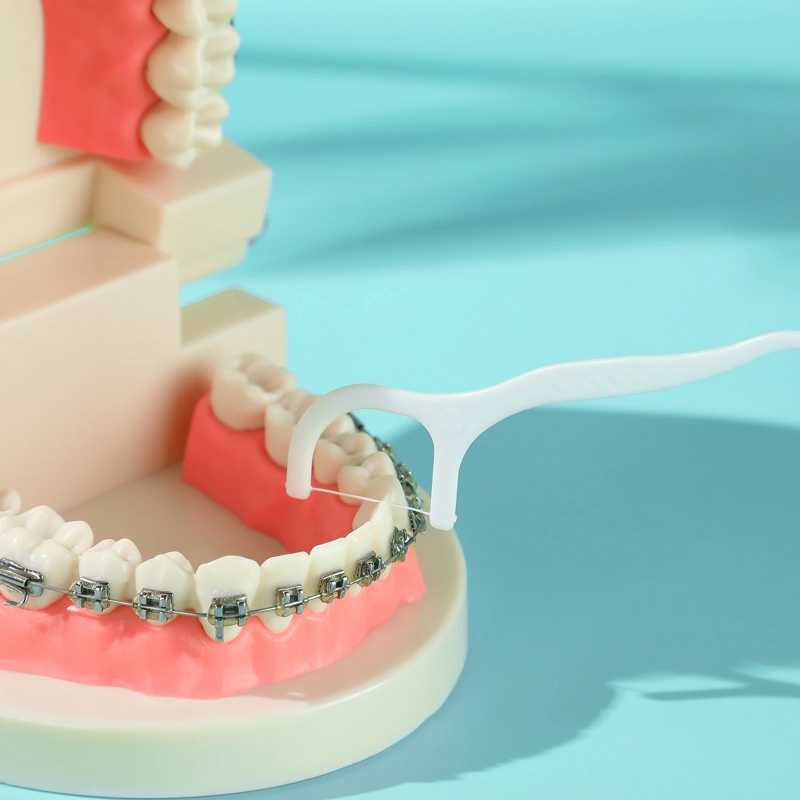 Dr.Yadent Tooth Pick Floss مادة خيط تنظيف الأسنان المتينة لا توضع على اللثة الحساسة بكفاءة إزالة البقايا والطاعون