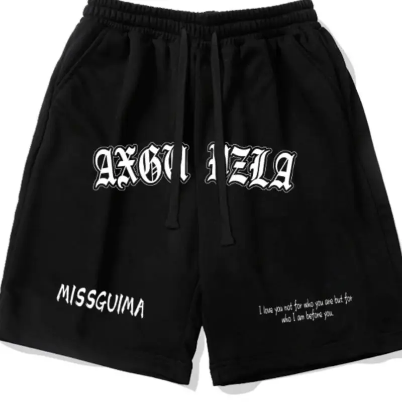 

Мужские американские модные брендовые персонализированные повседневные свободные шорты с принтом в стиле ретро в стиле хип-хоп, мужские летние баскетбольные спортивные шорты