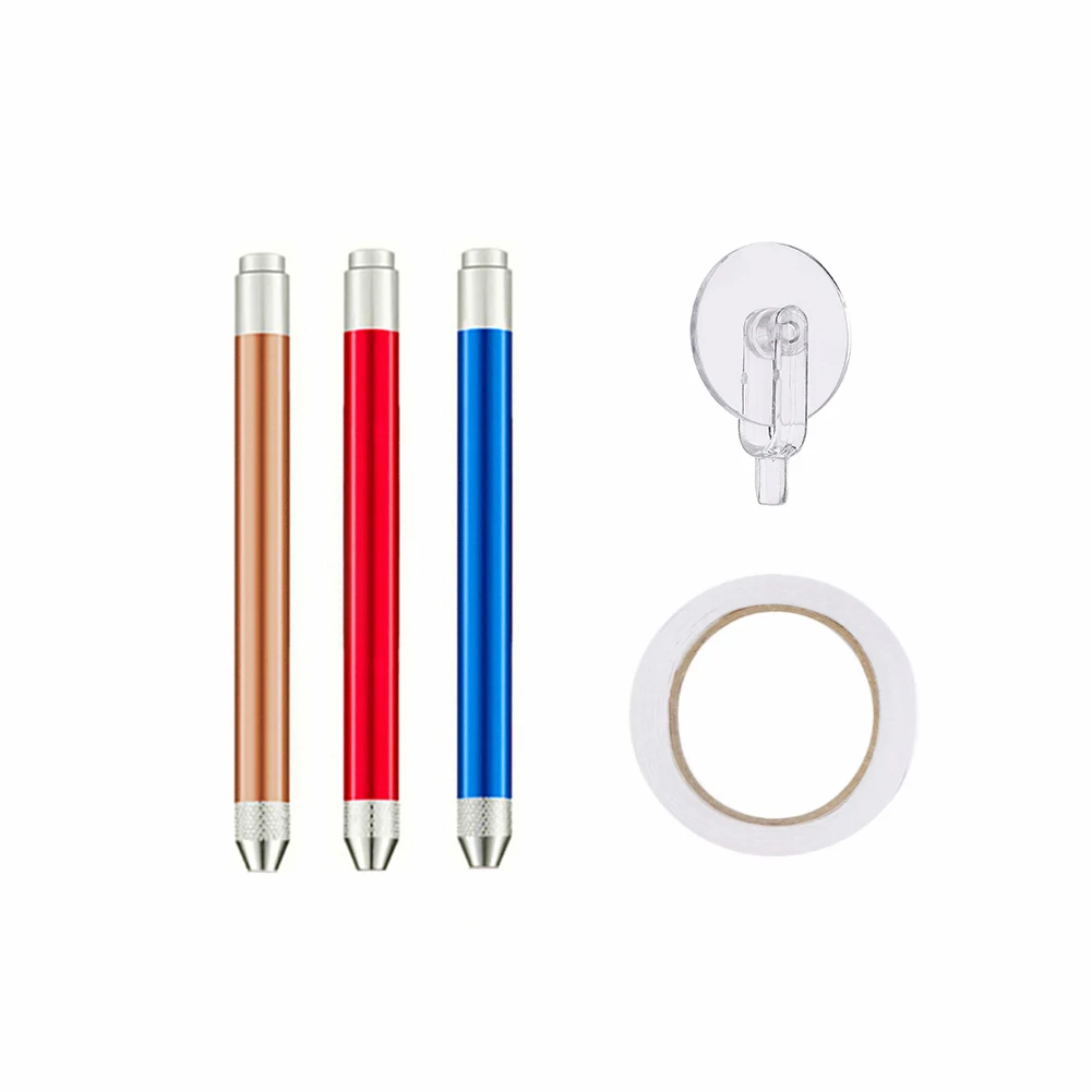 Juego de bolígrafos de pintura de diamante multifuncional con punta de taladro DIY para dibujar para niños y adultos, incluye rodillo de contacto de cinta de doble cara