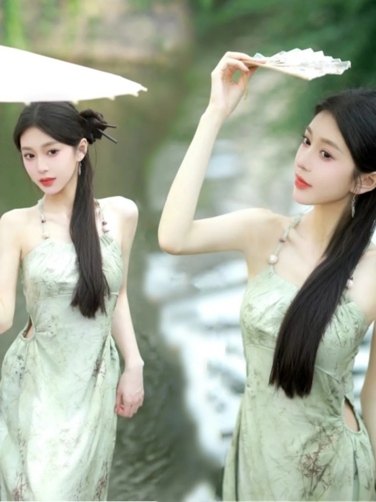 

Traditional Chinese Dress Photography Studio Artistic Portrait Clothing Cold Tone Personal Photography Costume