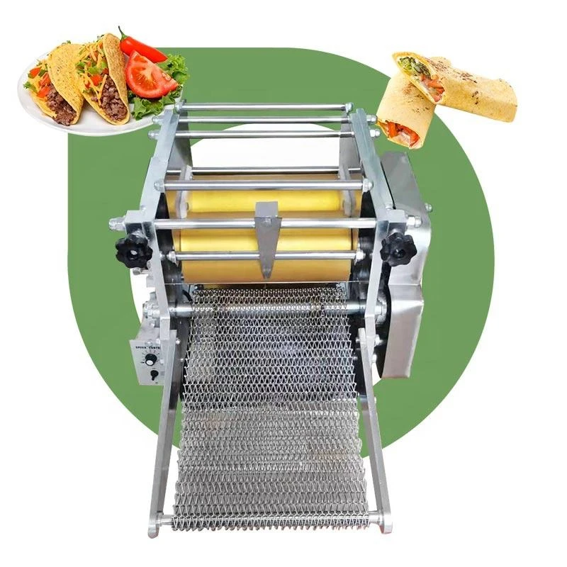 

Manufacturer's Automatic Tortilla/Spring Roller Press For Chapati Bread Pancake Dough-For Restaurant Use Used Roti Flour