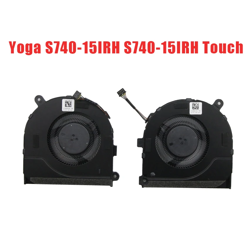 

Laptop CPU GPU Cooling Fan For Lenovo For Ideapad Yoga S740-15IRH S740-15IRH Touch 81NX 5F10S13900 New