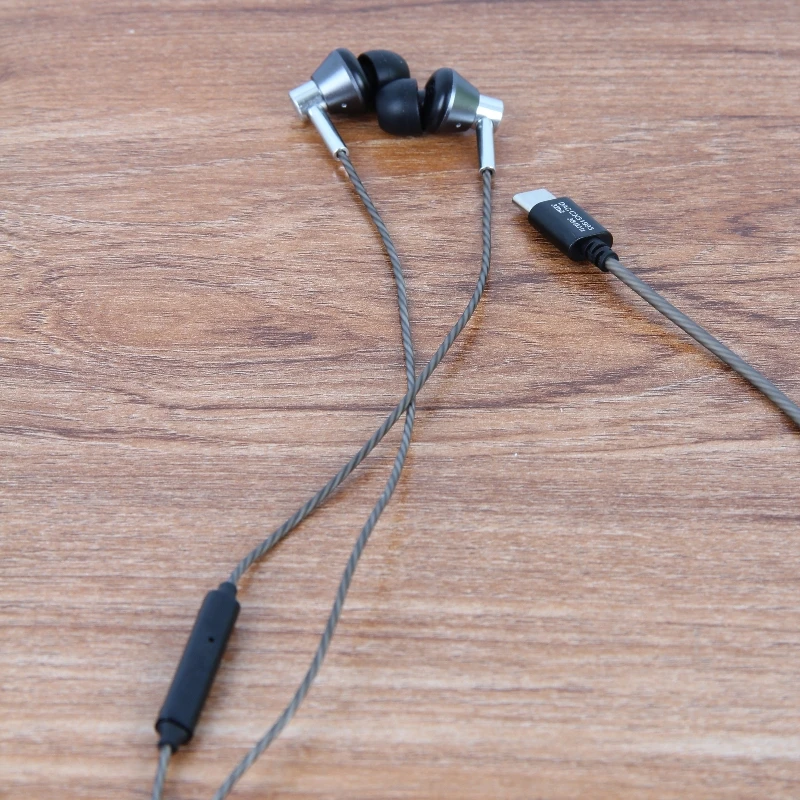 Auricolari XSLD8 nell'orecchio 1DD+1BA telecomando con chiamate con microfono, adatti per telefoni e computer OPPO, Huawei, Xiaomi, Android