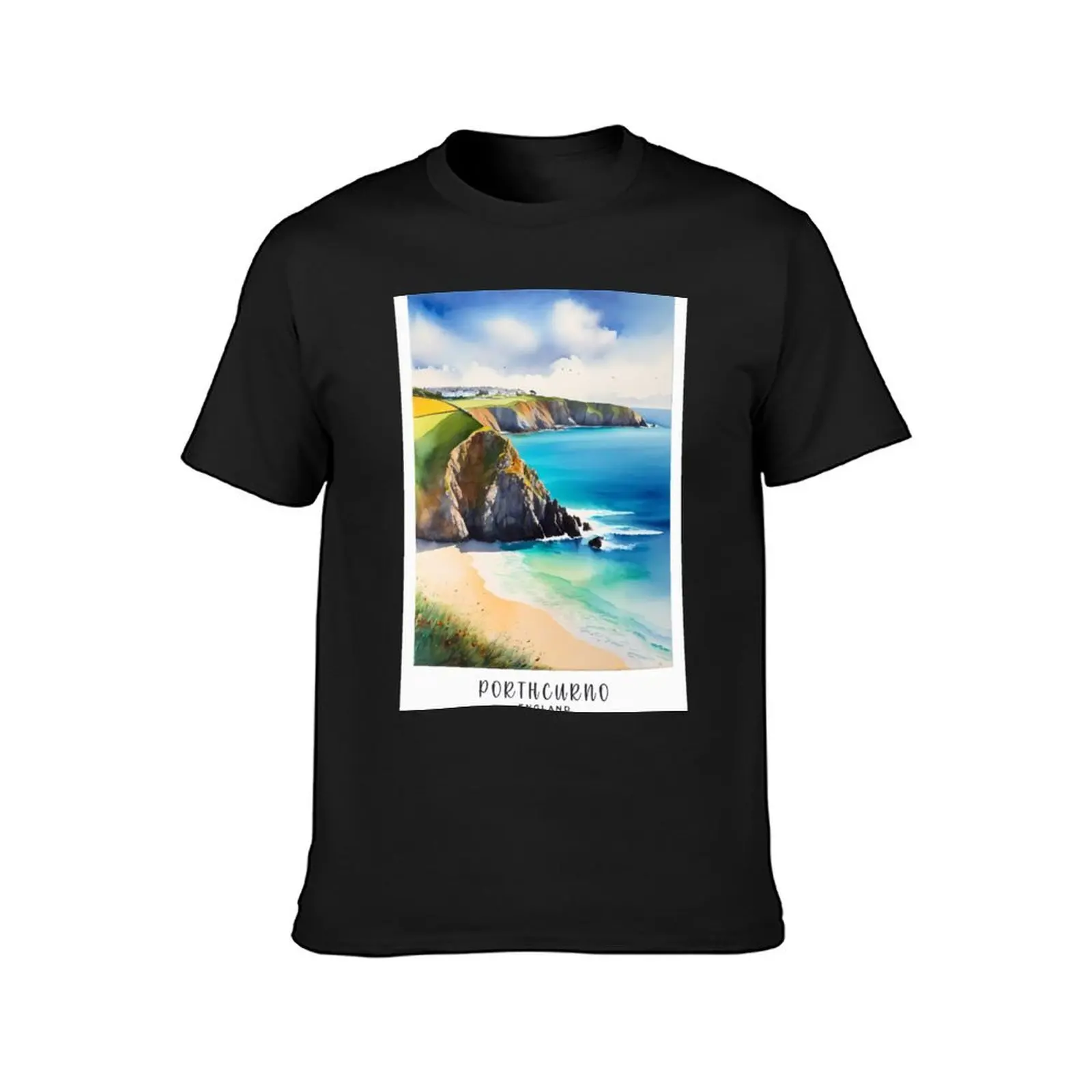 PORTHCURNO : Cornwall : /England : Seaside Serenity: Discovering Porthcurno's Coastal Charm T-Shirt