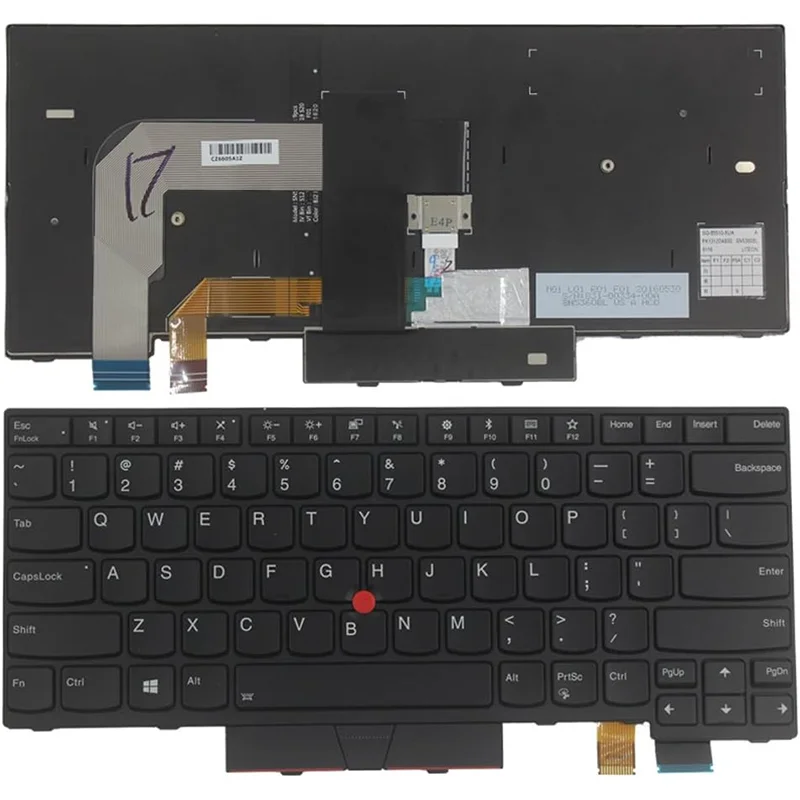 إضاءة خلفية أمريكية/بدون إضاءة خلفية لينوفو T470 T480 A475 A485 لون أسود