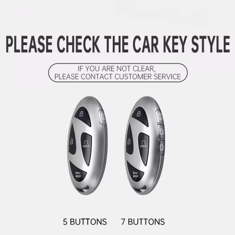 حافظة مفتاح السيارة عن بعد غطاء شل حامل حماية لـ Kona SX2 الجديد لشركة Hyundai IONIQ 6 2023 2024 ملحقات Grand Prix GN7 الجديدة