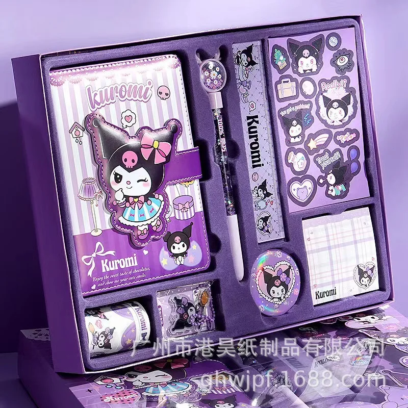 

Новинка, набор канцелярских принадлежностей Sanrio, Подарочная карточка для учащихся школы, школьные принадлежности, скамейка-карандаш Wai Kuromi Melody в виде катушки, Подарочная игрушка