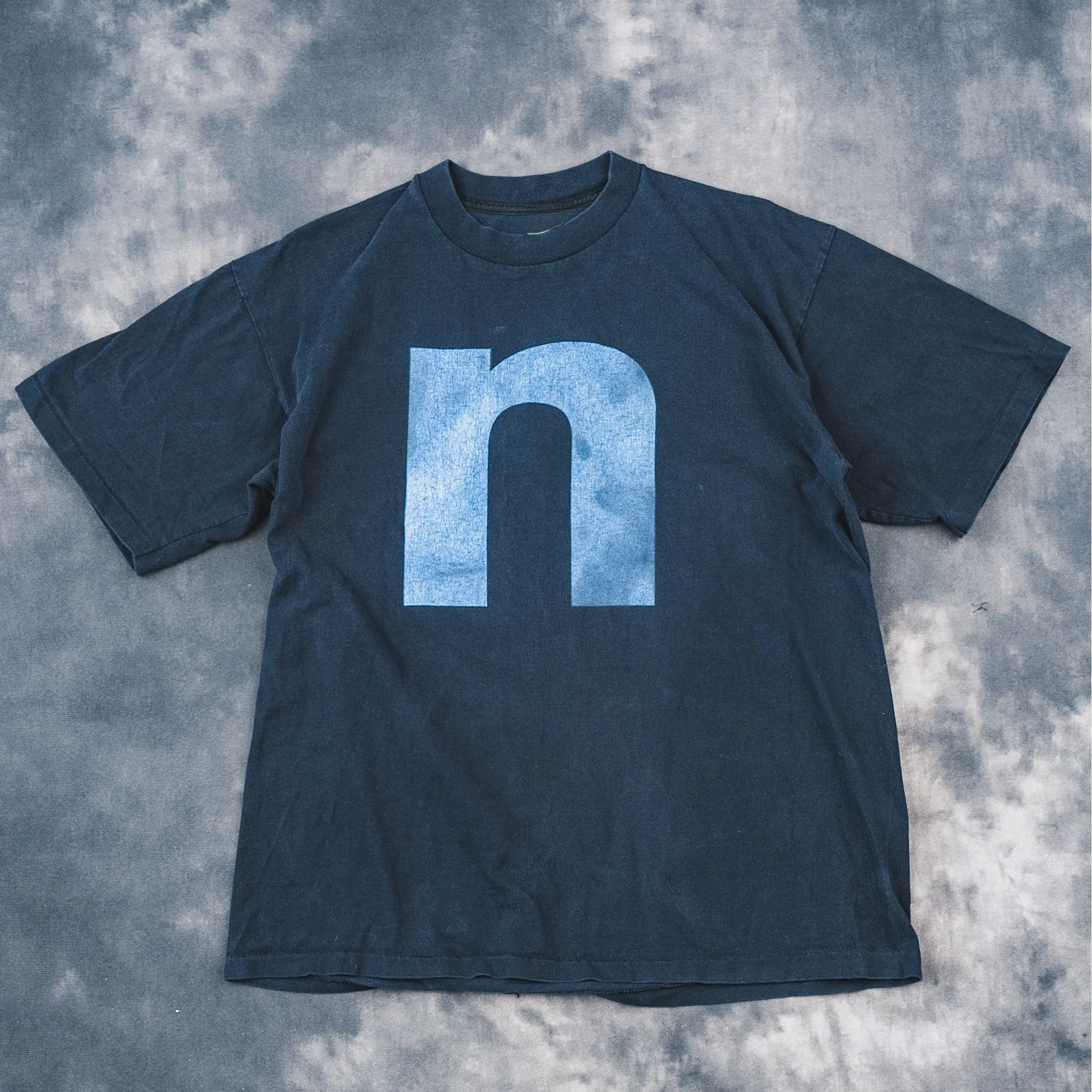 

Nine Inch Nails, An American Retro Streetwear Brand, Features A Hip-hop Letter-printed Short-sleeved T-shirt