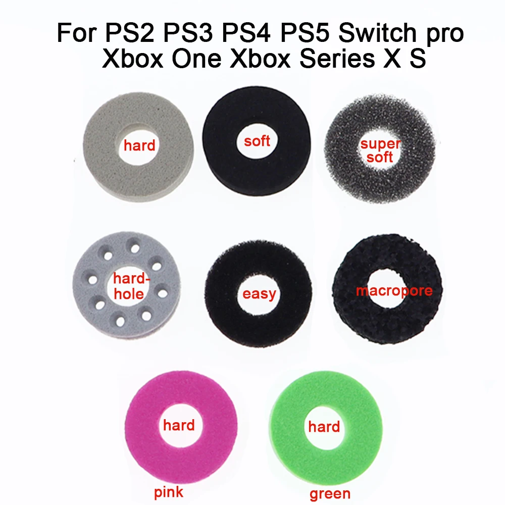 12PCS For PS5 PS4 Precision Ring Thumbstick Adjustment Analog Stick Aim sponge rings For Switch Pro Xbox one Series S X Control