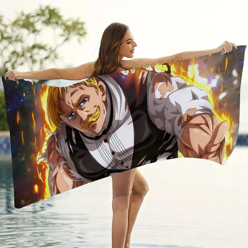 

1PC Seven Deadly Sins Anime Towel Microfiber Beach Towel Quick Dry Kids Beach Blanket Soft Unisex Camping Pool Towel