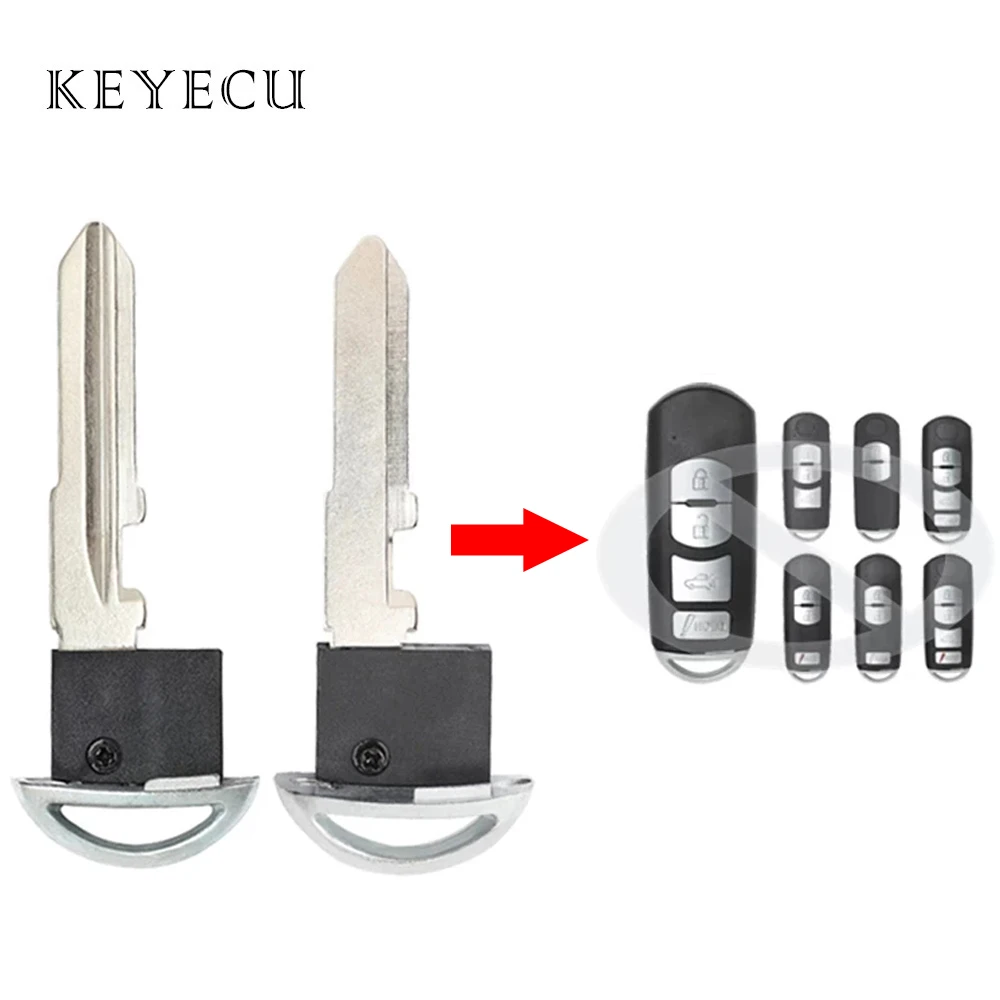 

Uncut Blank Emergency Insert Key Blade for Mazda 3 5 6 CX-5 CX-7 CX-9 MX-5 Miata RX-8 Smart Remote Key