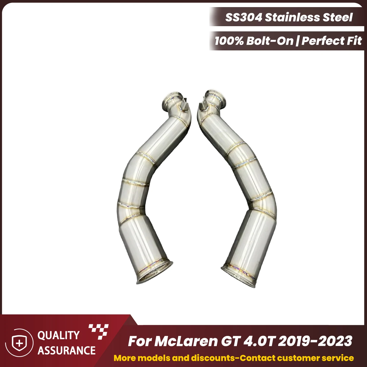 

ECCF Easy Installation Downpipe For McLaren GT 4.0T 2019-2023 Aggressive Exhaust Sound High Flow Performance Upgrade