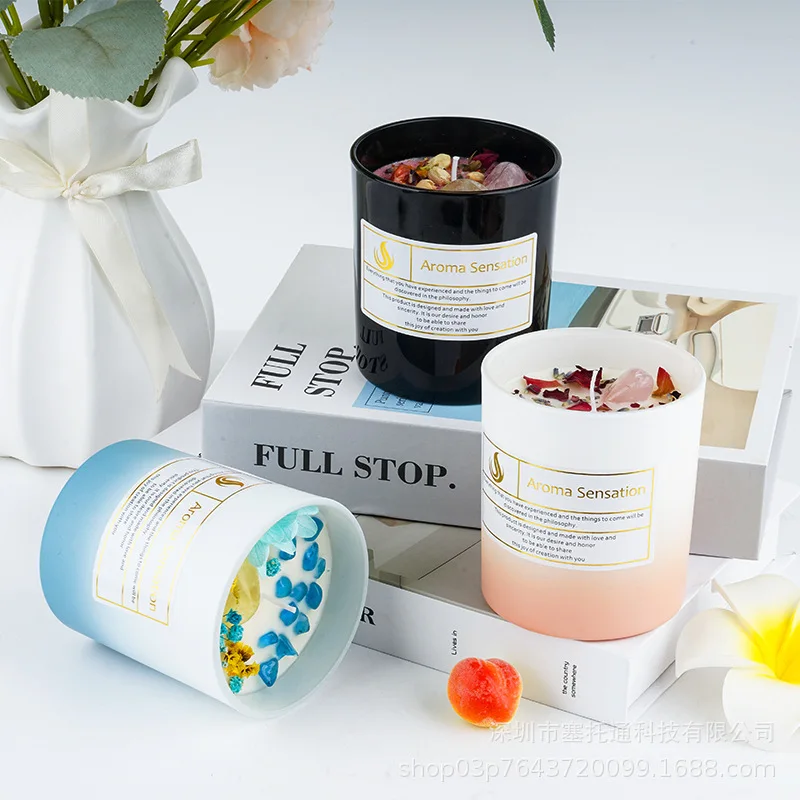 

Handmade Soy Wax Aromatherapy Candle Long Lasting Fragrance for Relaxation Birthday Gift Home Decor