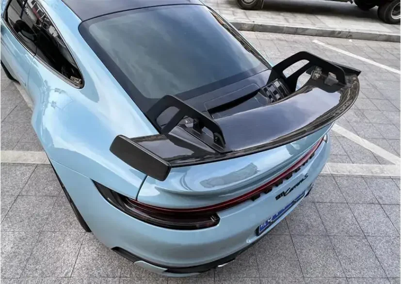 

Для Porsche 911 Carrera 991 992 2019 2020 2021 2022 2023 спойлер багажника из настоящего углеродного волокна GT3 RS Style