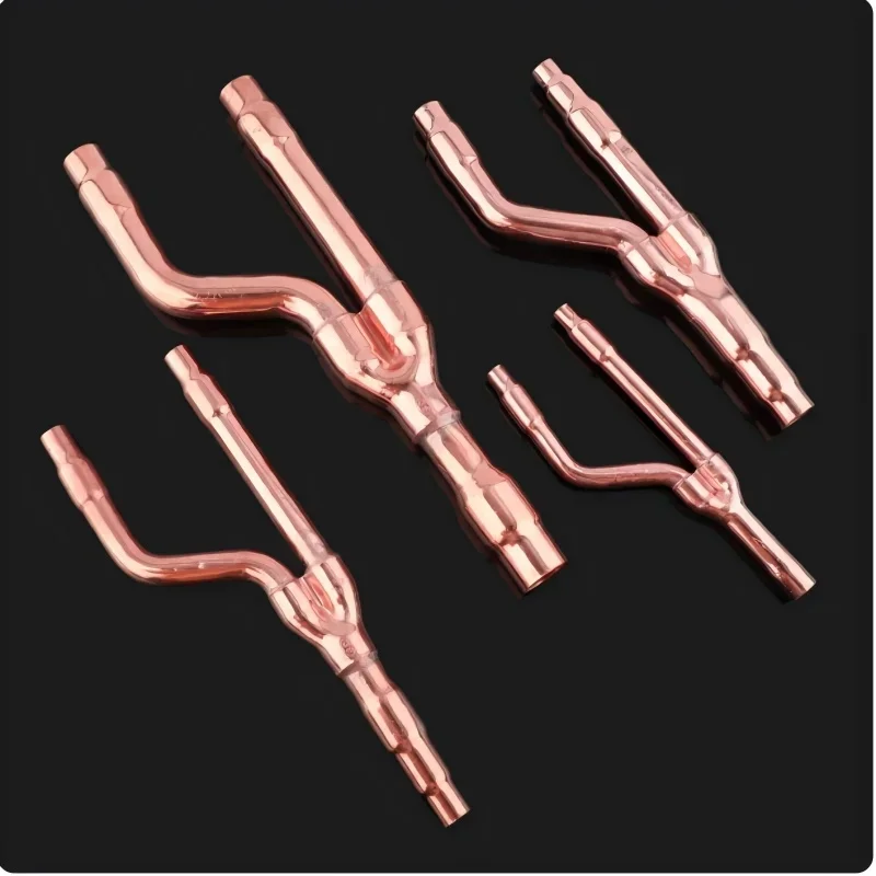 Copper branch pipe kit for Gree VRF multi-split central air conditioning units FQ01A, FQ01B, FQ03, and FQ04Y type taps