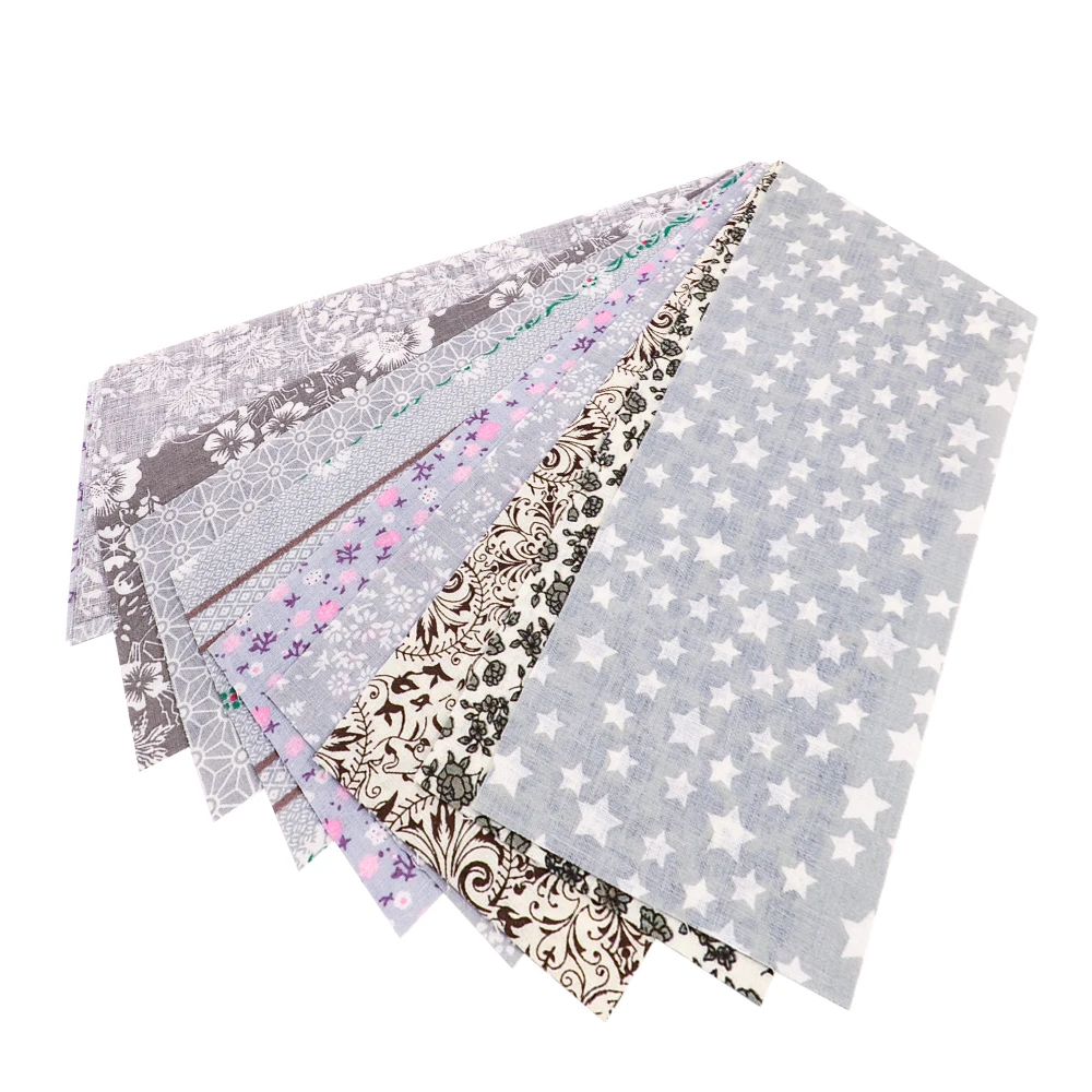 Teramila Neuheiten Bunte Design 6-8 PCS /Lot 9CM x 50CM Nähen Material Baumwolle Gelee rollen Streifen Plain Stoff Patchwork – Detail 34
