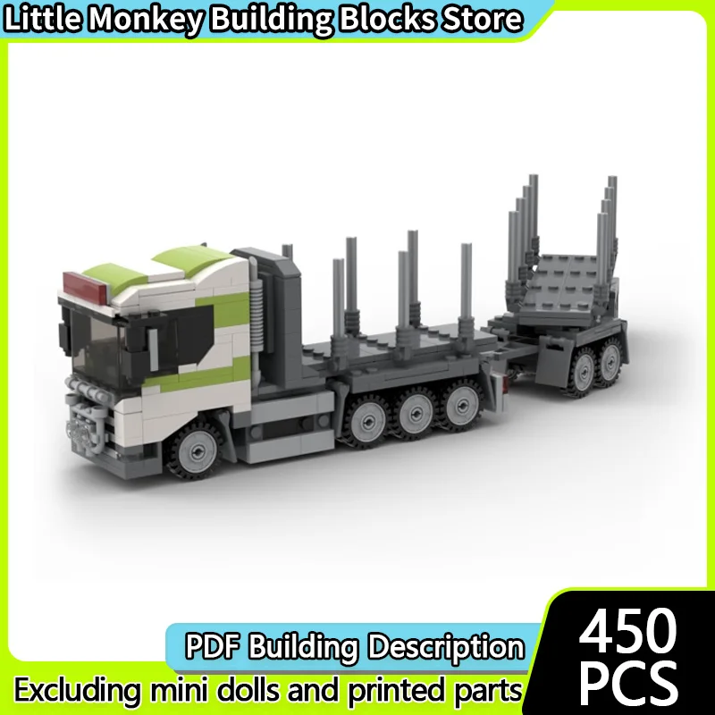 

Модель городской автомобиль MOC, строительные кирпичи, тяжелый деревянный транспортный грузовик, модульная технология, детские праздничные подарки, сборные игрушки, костюм