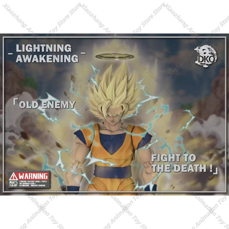 DKO Toys Dragon Ball Z SHF Super Saiyan SSJ2 Lightning Awakening Son Goku VegetaHeads Kit Accessories Anime Action Figure Model